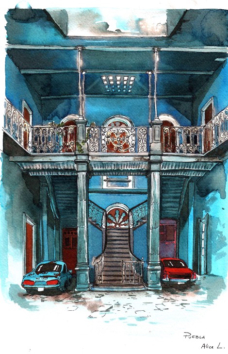 Carnet de voyage au Mexique - Encre et plume - 2017