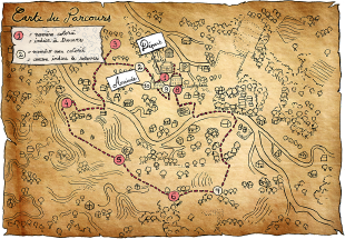  - Plan du parcours du jeu de piste de St Sigismond