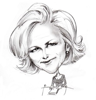 Caricature de Claire Chazal