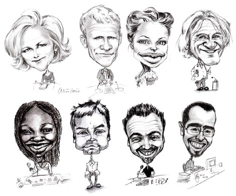 Caricatures de personnalités - Crayon - 2017